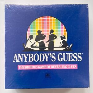 Vintage Board Game Anybody's Guess Board Game Golden Game SEALED 100% Complete